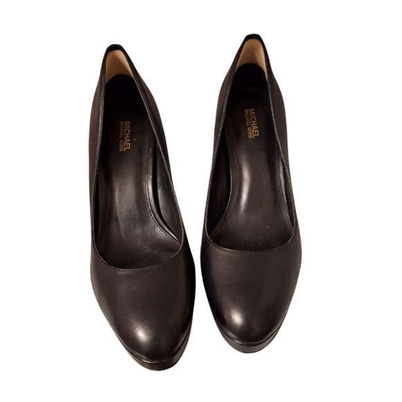 Michael Michael Kors Black Leather Stiletto Style Pumps 8M Witchy - Picture 7 of 7